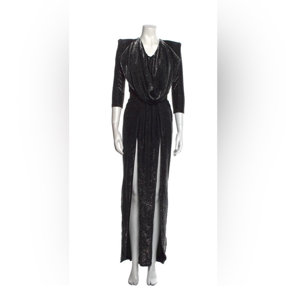 Zhivago Metallic Black Dress SZ XS